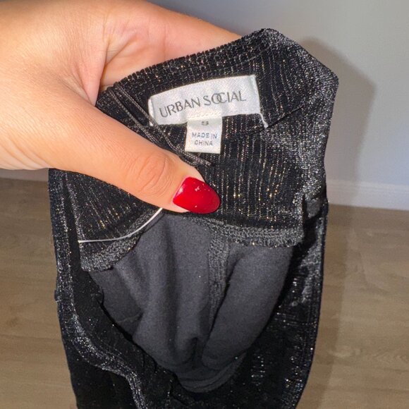 Urban Social Black Glittery Skirt - Picture 3 of 3